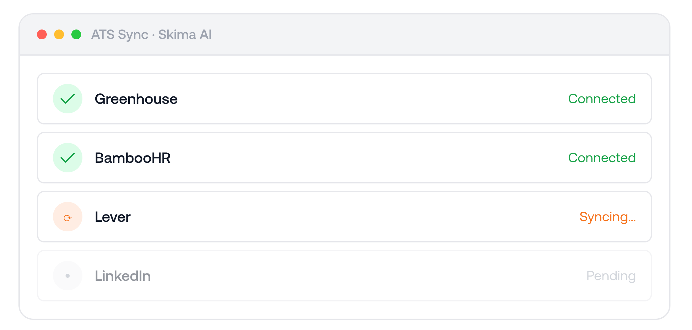 Connect Your ATS — Skima AI