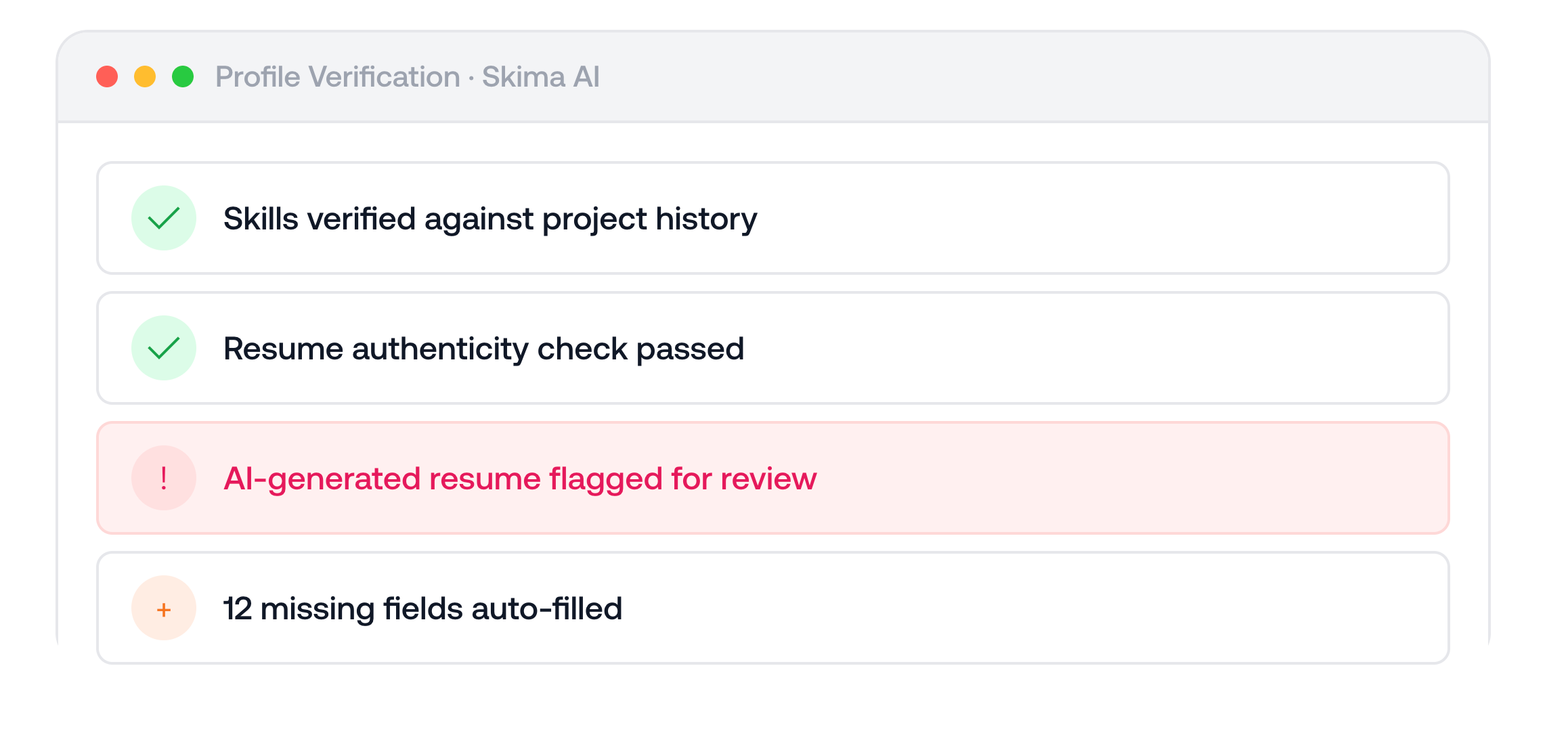 Detect Fraud & Enrich Profiles — Skima AI